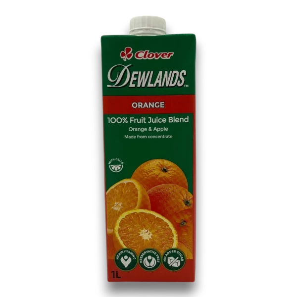 Clover Dewlands Orange Fruit Juice 1L - Looters Slashed Price Warehouse