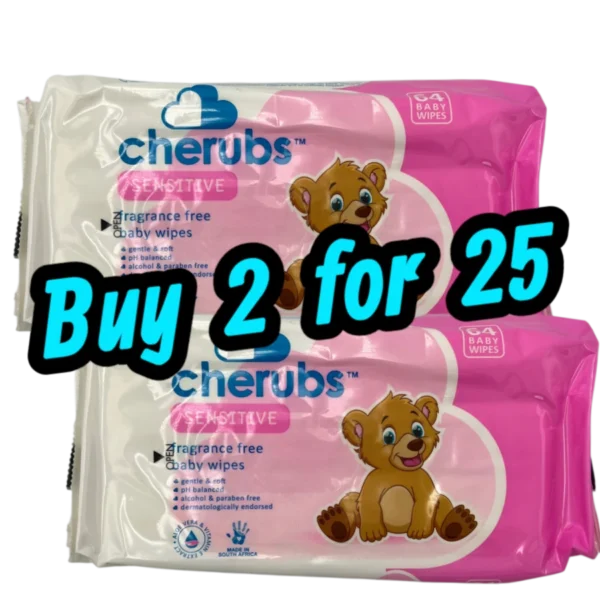Cherubs Sensitive Fragrance Free Baby Wipes - Looters Slashed Price Warehouse
