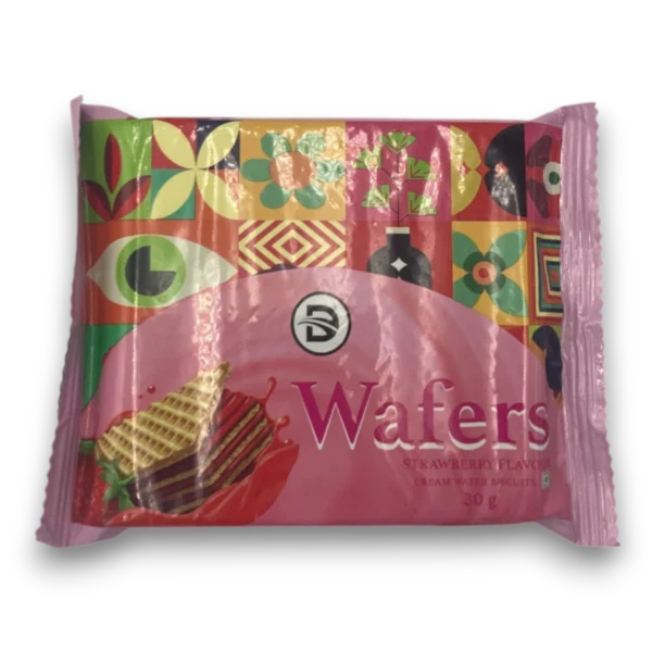 Wafers Strawberry Cream Biscuit - Looters Slashed Price Warehouse