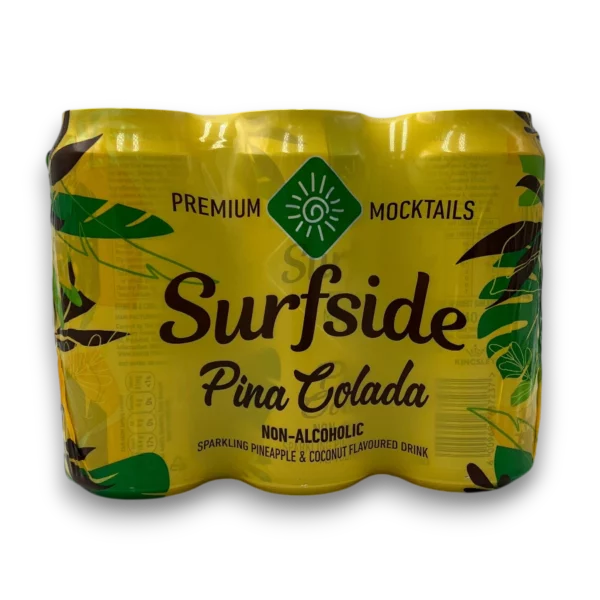 SurfSide Pina Colada Non Alcoholic Drink 6Pack - Looters Slashed Price Warehouse