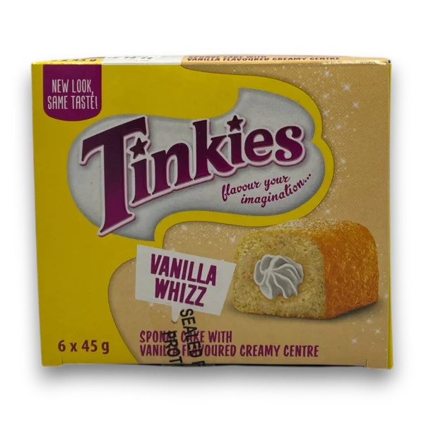 Tinkies Vanilla Whizz 6x45g - Looters Slashed Price Warehouse