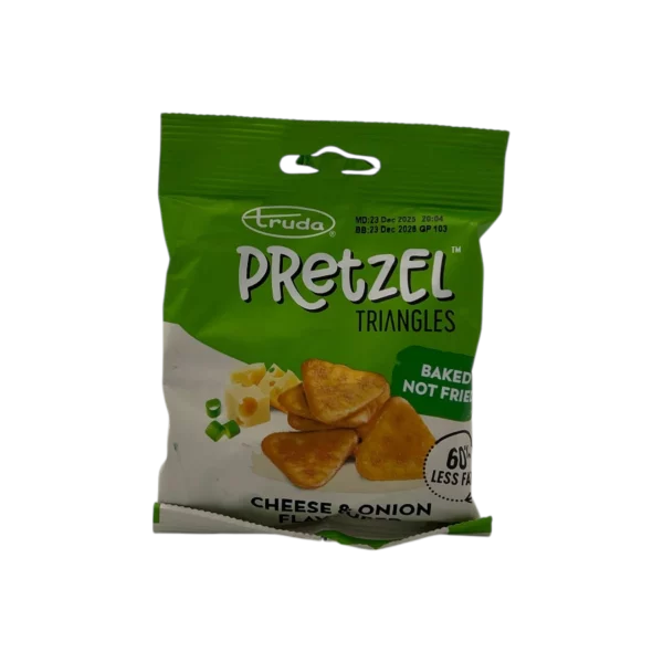 Truda Pretzel Triangles Cheese And Onion 30g - Looters Slashed Price Warehouse