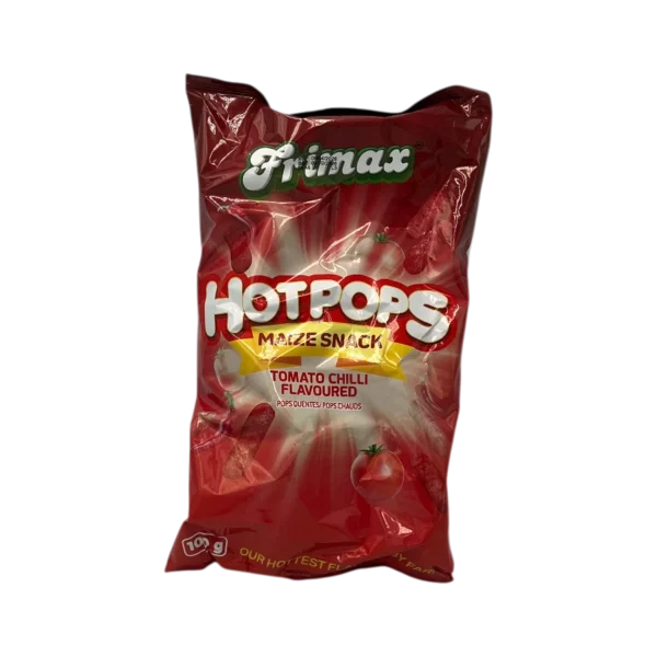 Frimax Hot Pops Tomato Chilli Maize Snacks - Looters Slashed Price Warehouse