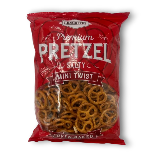 Crackfers Salty Mini Twist Pretzels - Looters Slashed Price Warehouse