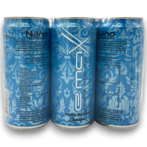 Emax Exotic Berries Energy Drink 6s - Looters Slashed Price Warehouse