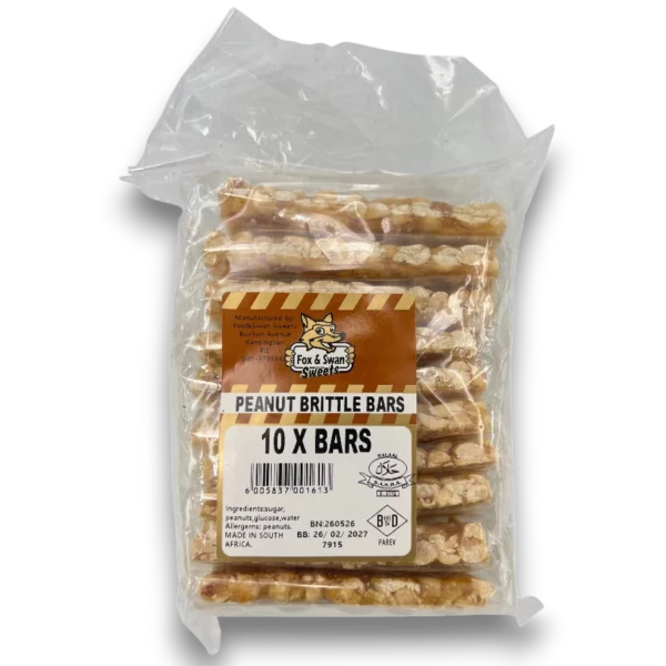 Fox And Swan Peanut Brittle Bars - Looters Slashed Price Warehouse