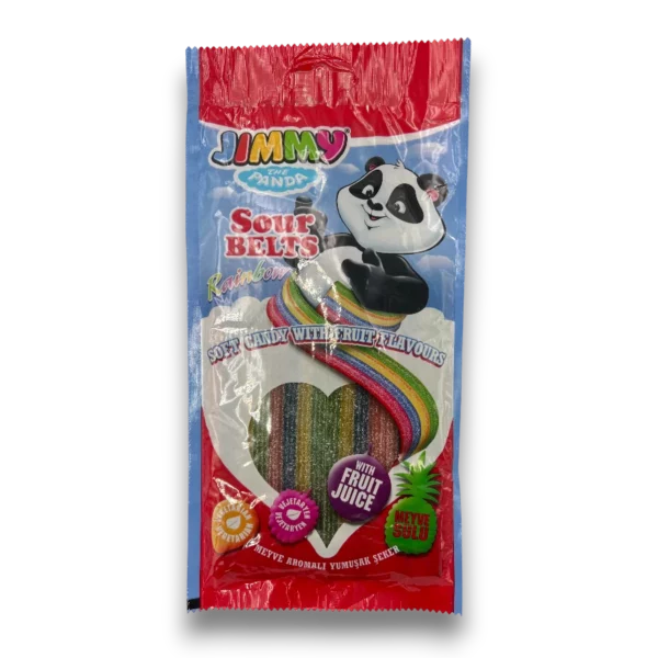 Jimmy The Panda Sour Belts Rainbow - Looters Slashed Price Warehouse