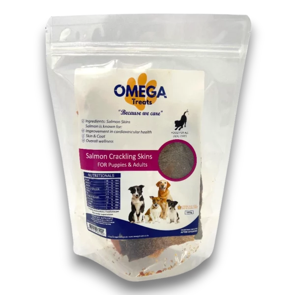 Omega Treats Salmon Crackling Skin - Looters Slashed Price Warehouse
