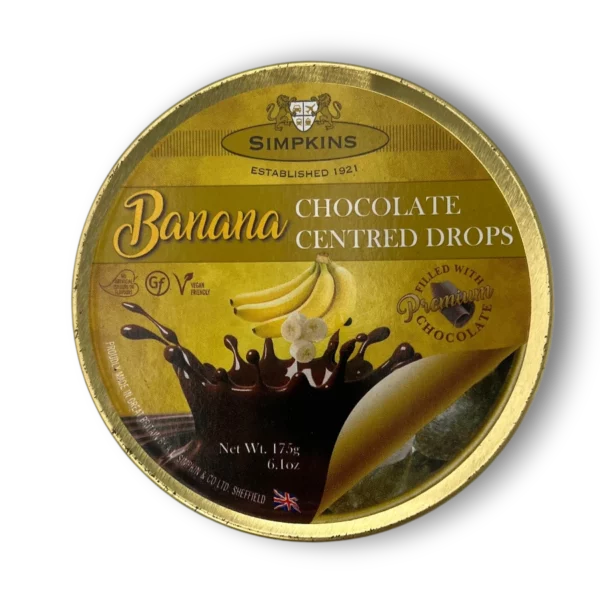 Simpkins Banana Chocolate Centred Drops - Looters Slashed Price Warehouse