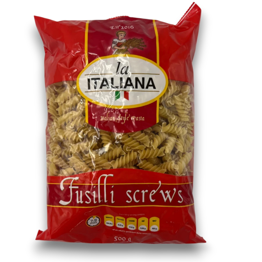 La Italiana Fusilli Screws Pasta - Looters Slashed Price Warehouse