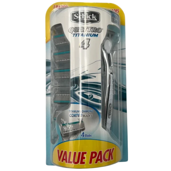 Schick Quattro Titanium Value Pack-Looters Slashed Price Warehouse