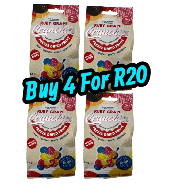 Schoonbee Landgoed Ruby Grape Crunchies Special-Looters Slashed Price Warehouse